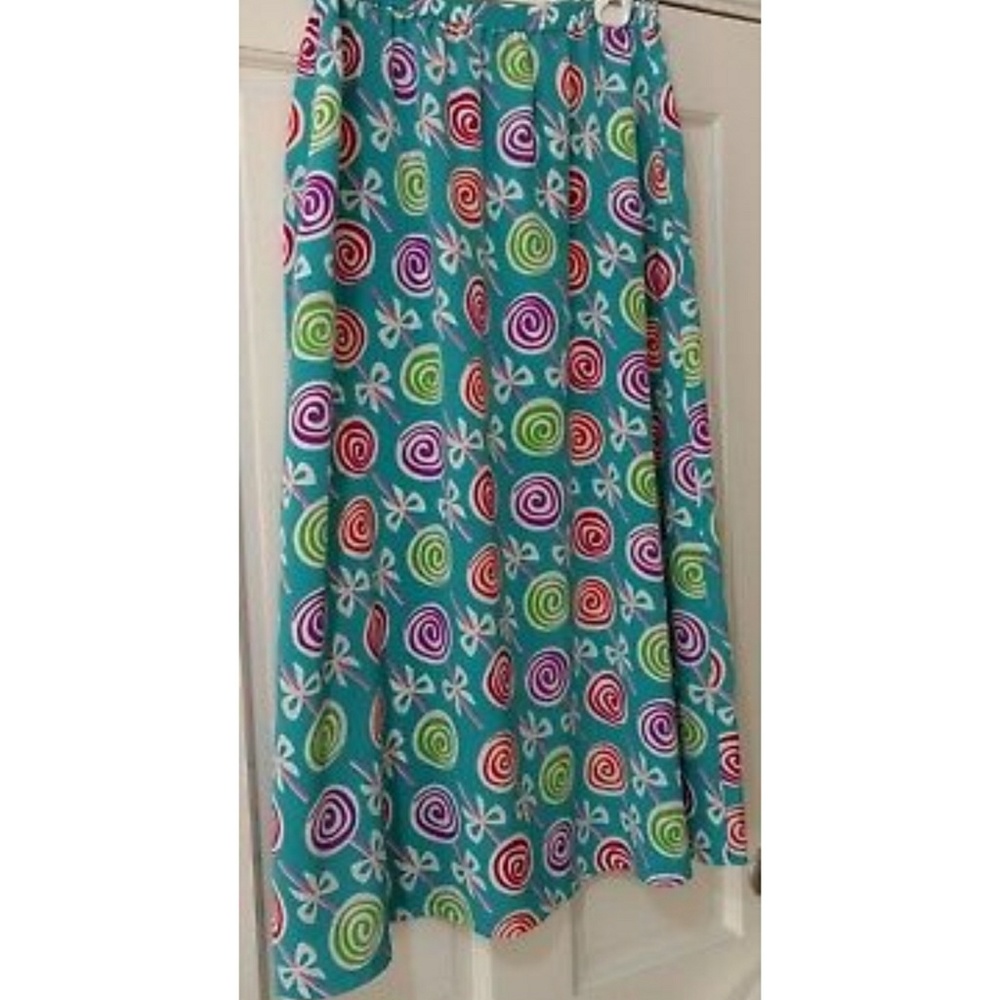 Bob Mackie Lollipop Novelty Maxi Skirt Medium